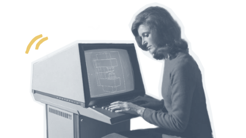 femme devant un ordinateur